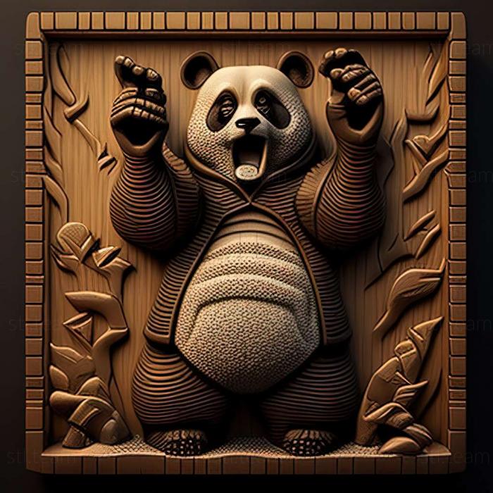 3D model Kung Fu Panda game (STL)
